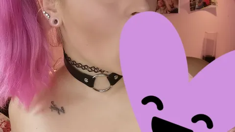 Sucking my dildo