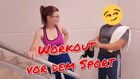 PUBLIC Workout!! Doppelter Spermashake für meine F***e und mein Maul
