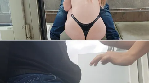 Blowjob auf dem Balkon