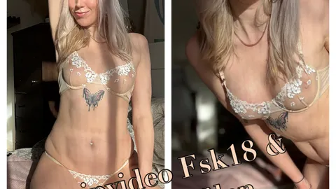 Gestrippt und nackt eingeölt!
